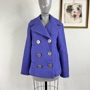 Charles Chang-Lima Woven Peacoat